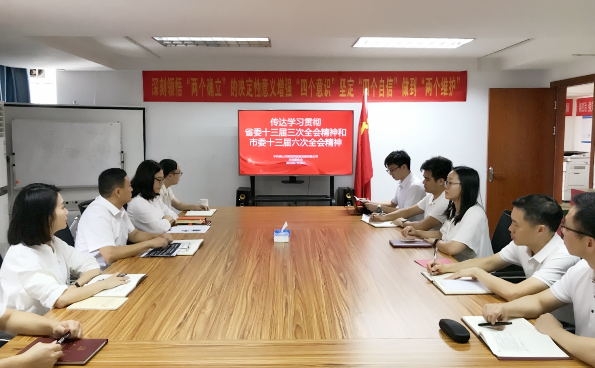 錨定“走在前列”總目標(biāo) 展現(xiàn)新投公司新作為——新投公司黨支部傳達(dá)學(xué)習(xí)貫徹省委十三屆三次全會(huì)精神、市委十三屆六次全會(huì)精神和鄭軻書記在國(guó)資國(guó)企調(diào)研座談會(huì)上的講話精神